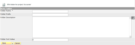 RFI Create Folder